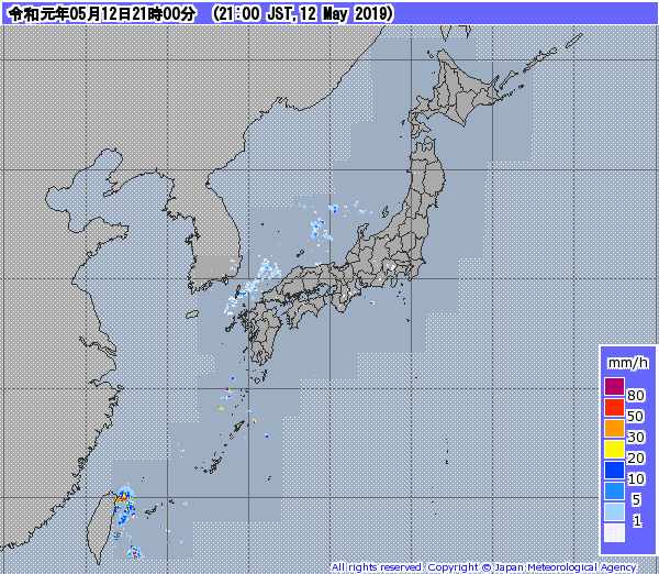レーダー09時まで190513