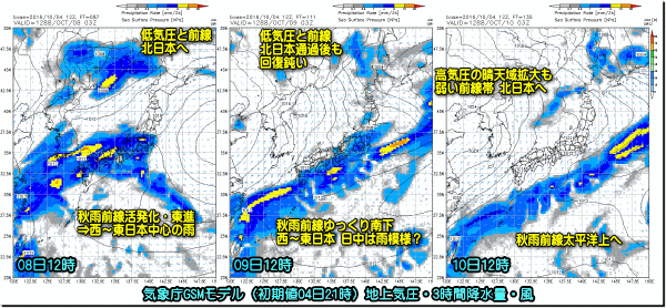 連休の天気161005