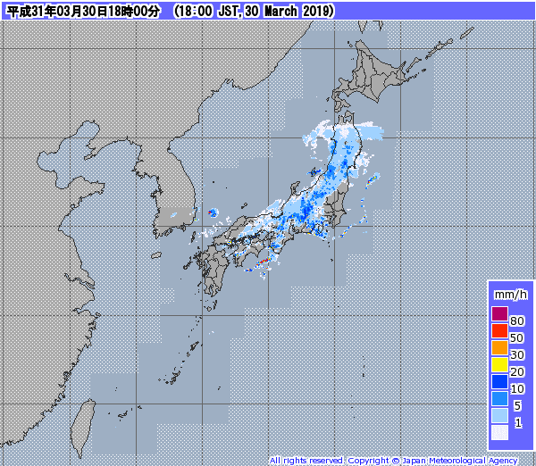 全国レーダー06時まで190331