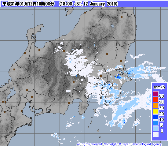 中部レーダー06時まで12時間190113