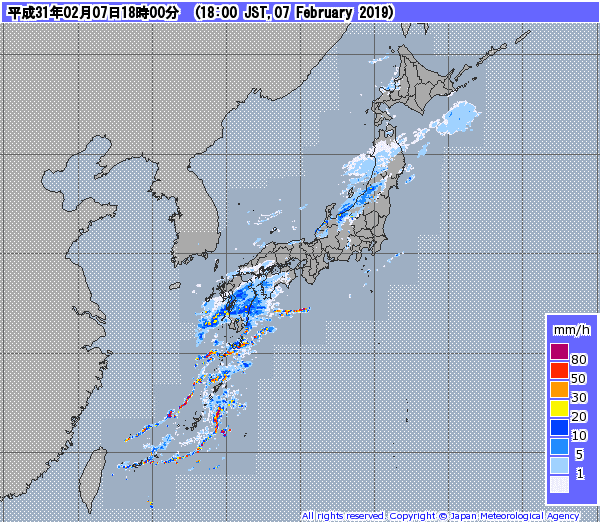 全国レーダー06時まで190208