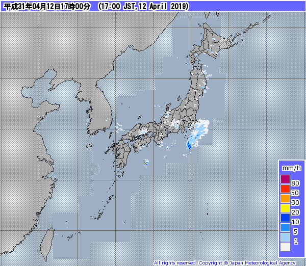 全国レーダー05時まで190413