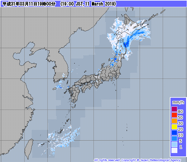 全国レーダー07時まで190312