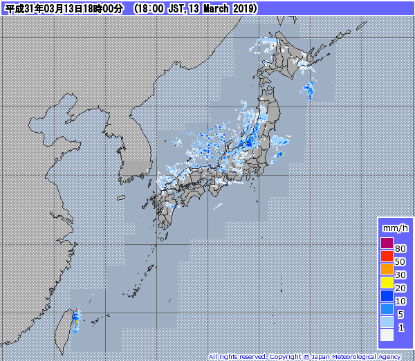 全国レーダー06時まで190314