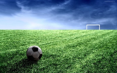 Green-Field-with-Soccer-Ball