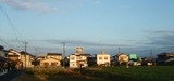帰り道 西の空