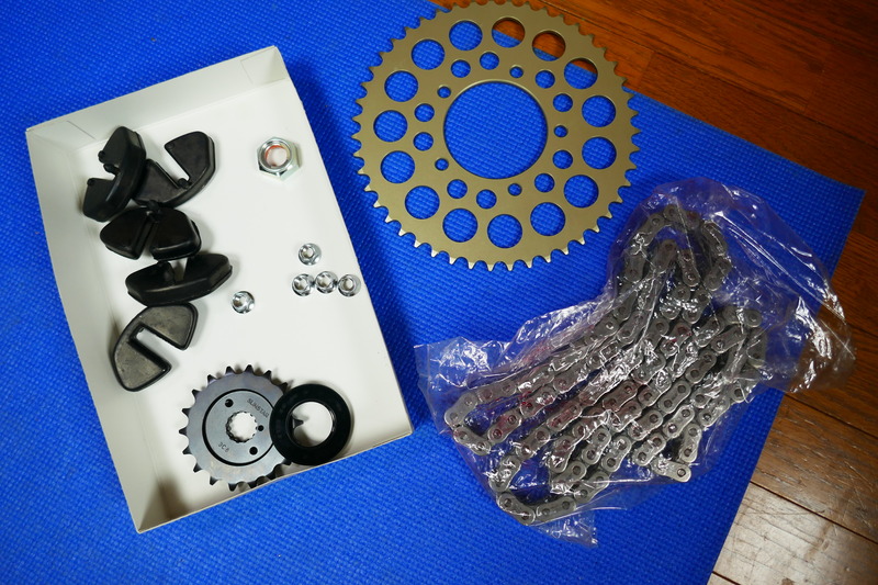 GSX750Sカタナ チェーン・スプロケ交換 520コンバート : カタナとRZの日記