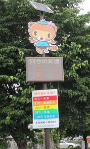 館林の気温31℃