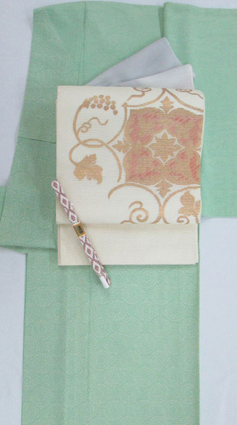 【美品】中儀延作 加賀小紋長着