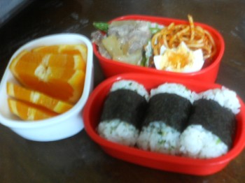 しょうが焼きのお弁当。