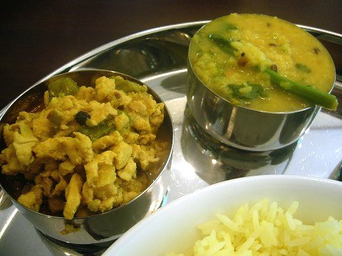 ミールス カレーのアップ