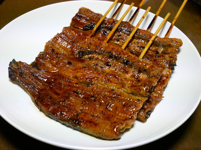 土用丑の日、橋本魚店の蒲焼串
