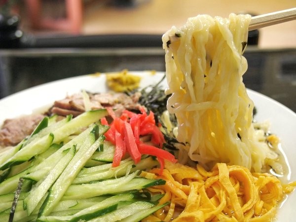 栃木市 ラーメン駿河「冷し中華」