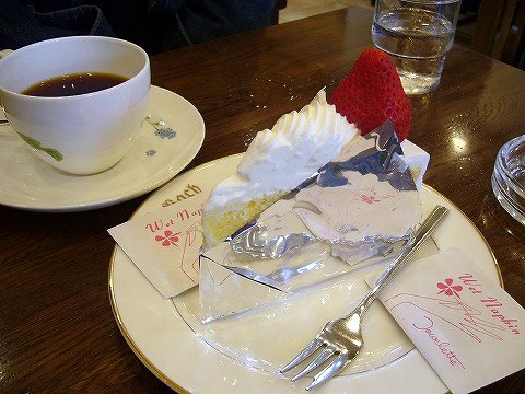 ショートケーキとブレンド