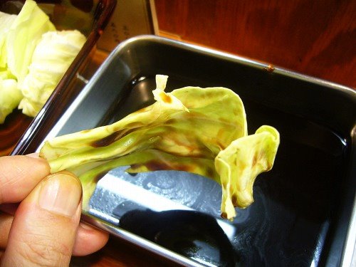串かつにはキャベツ