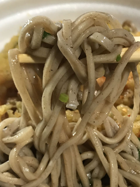 ローソンのかき揚げそば