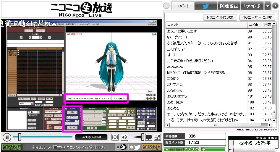 Mmd視聴講座備忘録 Mmdのカメラ 明日へつながる道