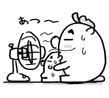 4コマ漫画「ちびといつまでも」-100813_3.gif
