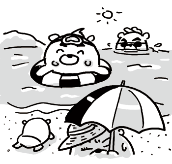 4コマ漫画「ちびといつまでも」-100813_4.gif