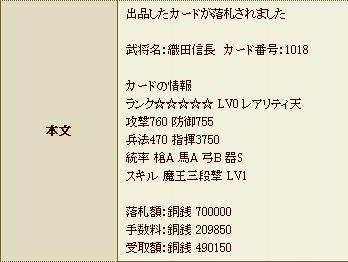 信長売却