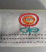 ティッシュケース刺繍図案