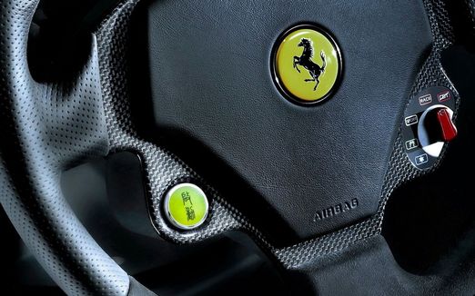 Ferrari 599 in cracked porcelain by Lu Hao