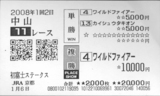 【田中馬券】08年1回中山2日目11Rその1