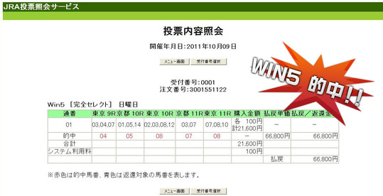 WIN5的中