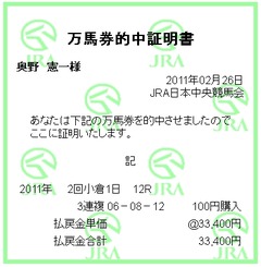 2回小倉1日目12R