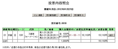 馬券_松籟S3連複