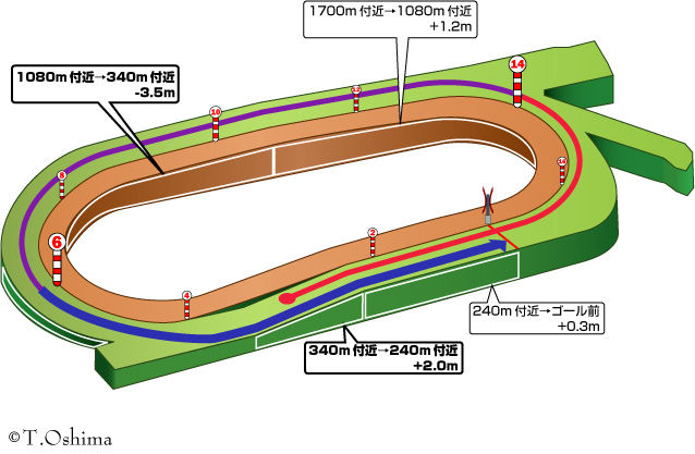 中京芝2000m