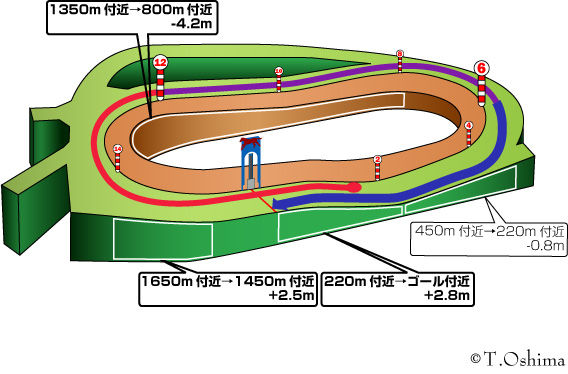 中山芝1800m