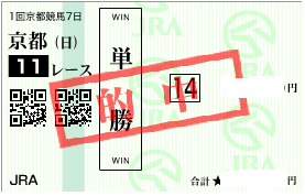 0122京都11R決め軸単勝馬券