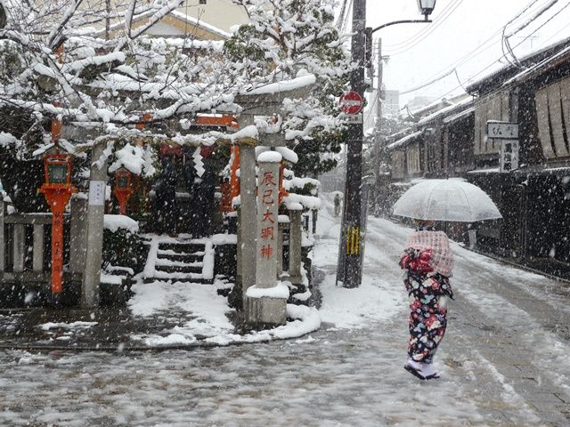 雪の先斗町 祇園白川 壇王法林寺 六角堂 散策日記 主に京都 四季の彩り雅やかに