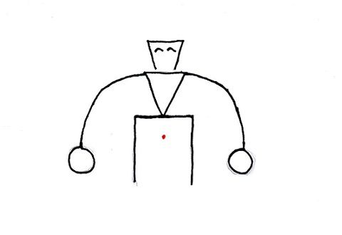 やじろべえ手描き