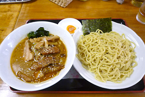 牛すじ野菜つけ麺@竜馬