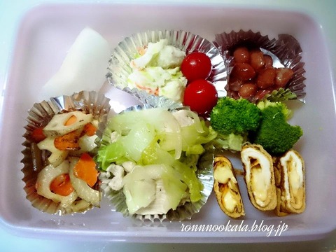 20150902 9月の ロンご飯 姉ちゃん 夏休み お弁当 2