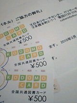 20100429 日本リサーチセンター サイバーパネル 図書カード