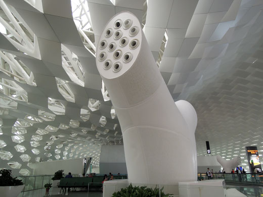 深セン空港吸気口