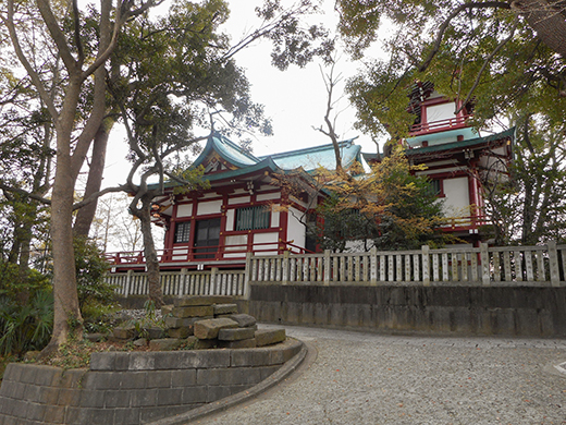 多摩川浅間神社の女坂かも?7