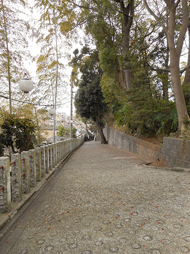 多摩川浅間神社の女坂かも?6
