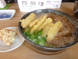 肉ごぼううどん@かつみ屋
