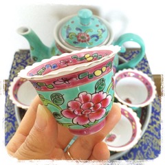 【専用】プラナカン食器カムチェンシンガポール ピンク大、イエロ大、ブルー小　3点 e9e0cc80-s.jpg