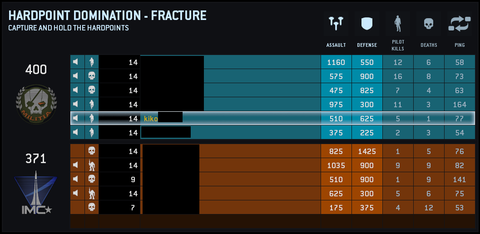 titanfall 戦績①