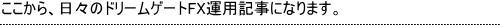 ドリームゲートFX,記事開始