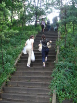 学生会館への道1