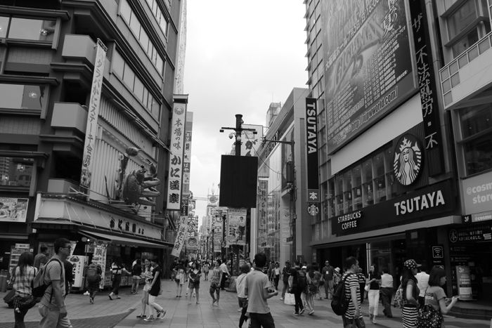 大阪・中央区・【モノクロさんぽ】戎橋界隈20150623-4