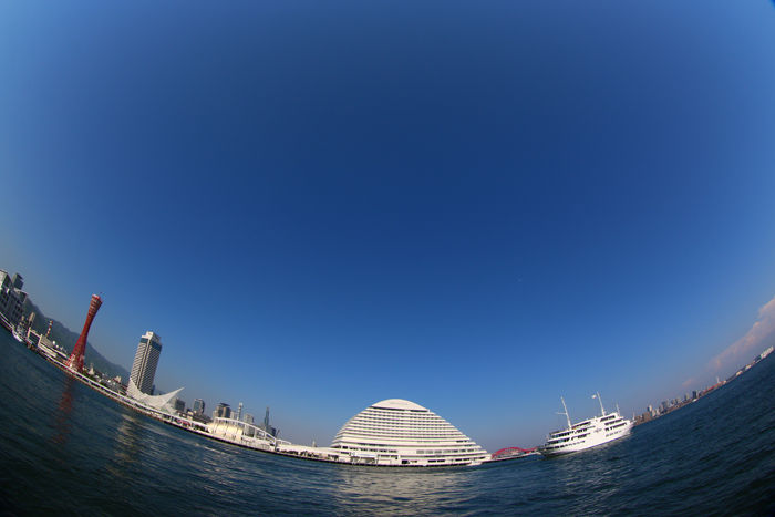 兵庫・神戸市・【魚眼風景】umieMOSAIC20150427-7