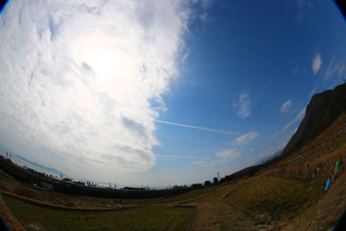 滋賀・高島市・【魚眼風景】鵜川地区20150306-1