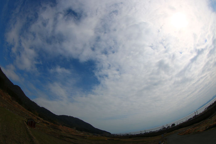 滋賀・高島市・【魚眼風景】鵜川地区20150306-2
